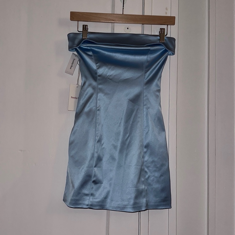 Baby Blue Mini Dress